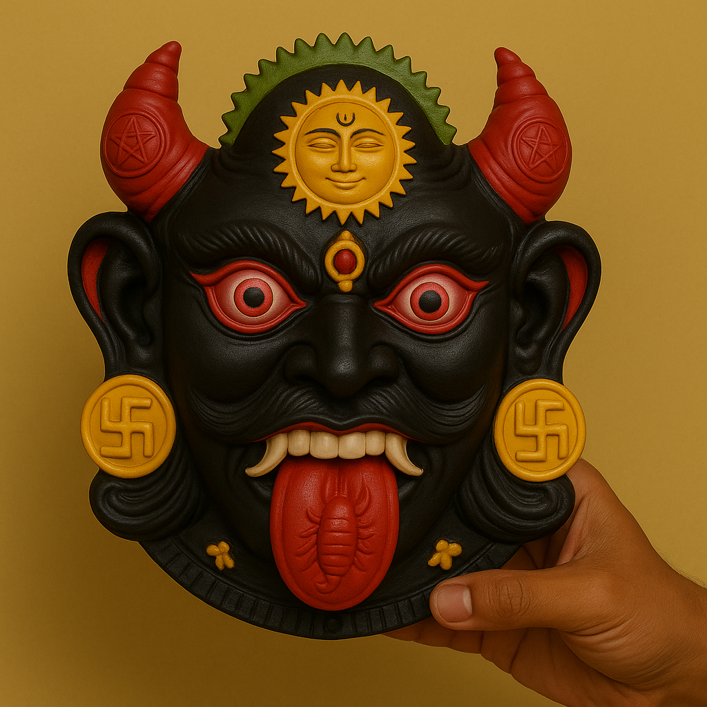 Traditional Rahu Mask – Premium Finish
